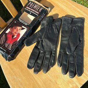 Premier Genuine Leather Matched Knit Lining Warmth & Style Glove New